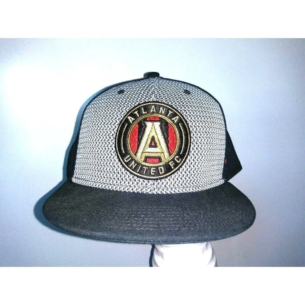 NWT Atlanta United Cap Hat FC Fanatics MLS 59cm Black gray Spring 2019